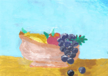 Štěpánka Korchová - Zátiší s ovocem