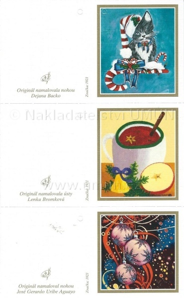 Aršík jmenovek k dárkům zn.1921