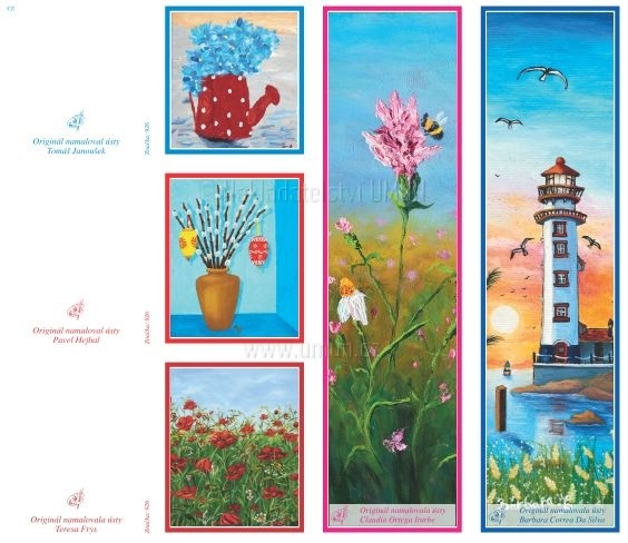 Aršík jmenovek k dárkům + záložky zn.926