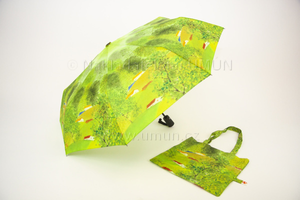 Dámský skládací deštník s taškou zn.4912