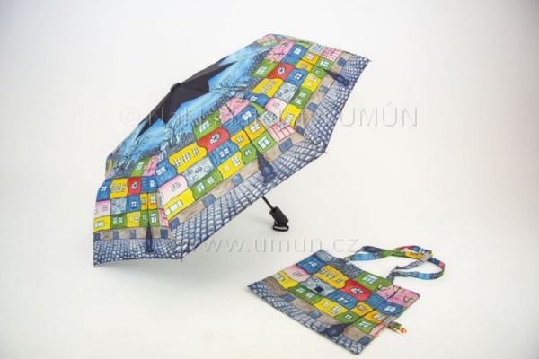Dámský skládací deštník s taškou zn.4913