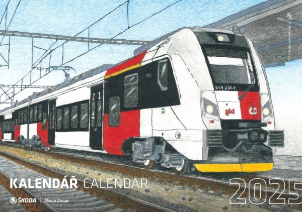 Kalendář Škoda 2025 – titulní strana